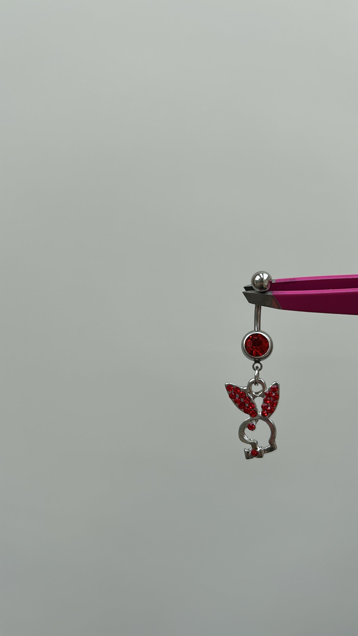 diamanté bunny belly bar