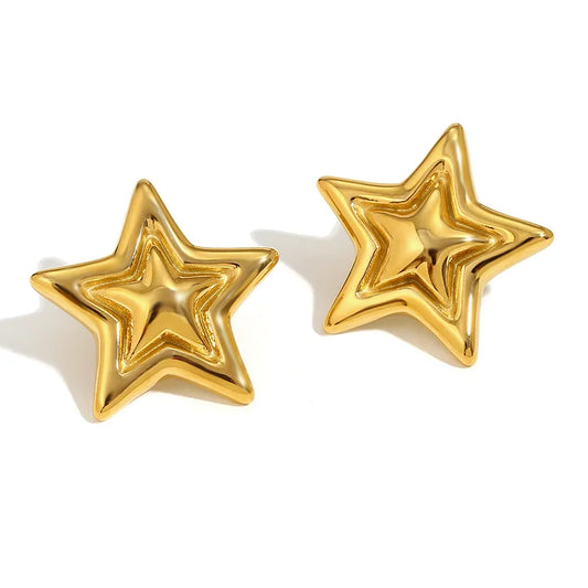 Star stud earrings